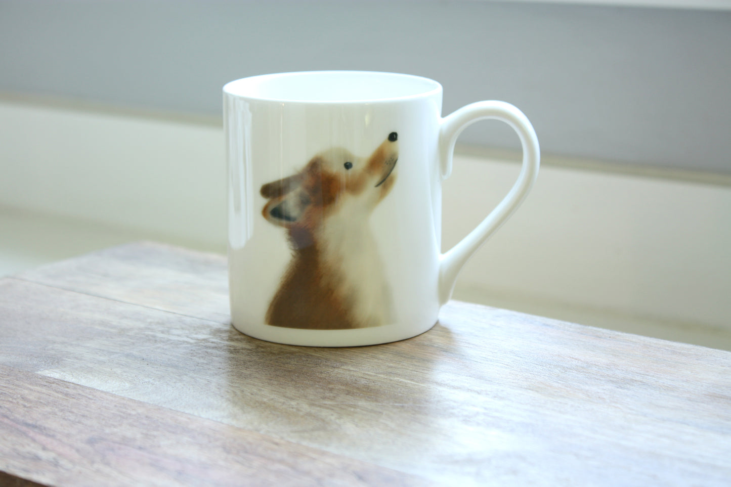 Fox Illustration Bone China Mug (Double Sided)